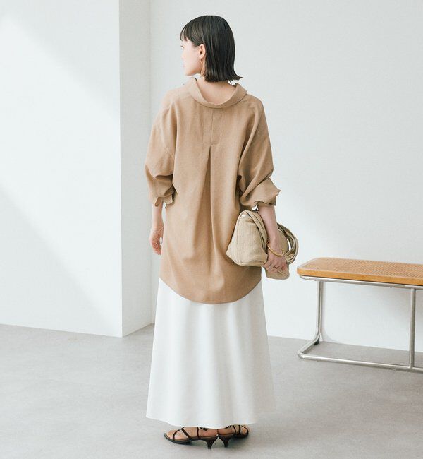  「予約【涼し気な抜け感】メッシュスキッパーシャツ」|シャツ・ブラウス|