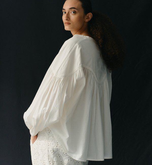  「【Dhritie】ギャザースキッパーブラウス」|シャツ・ブラウス|