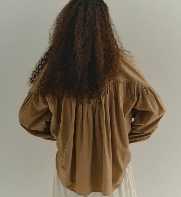  「【Dhritie】ギャザースキッパーブラウス」|シャツ・ブラウス|