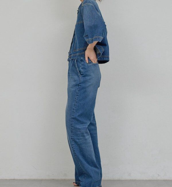  「【PEAS】【セットアップ対応】デニムハーフスリーブシャツ」|シャツ・ブラウス|