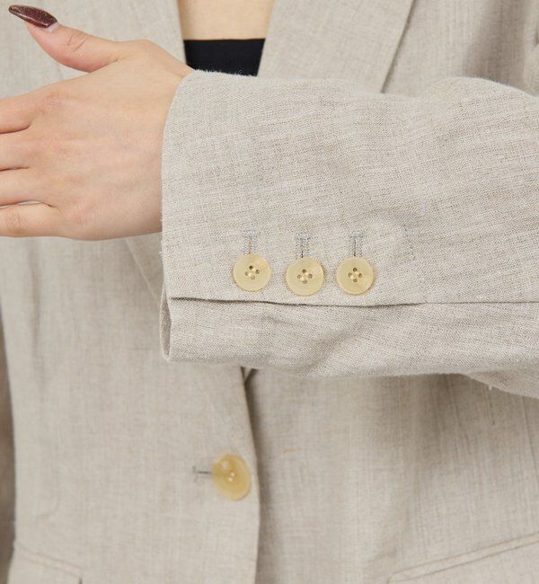  「【セットアップ対応】リネンジャケット」|その他|