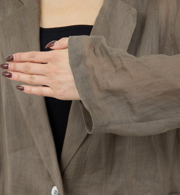  「【セットアップ対応】リネンジャケット」|その他|