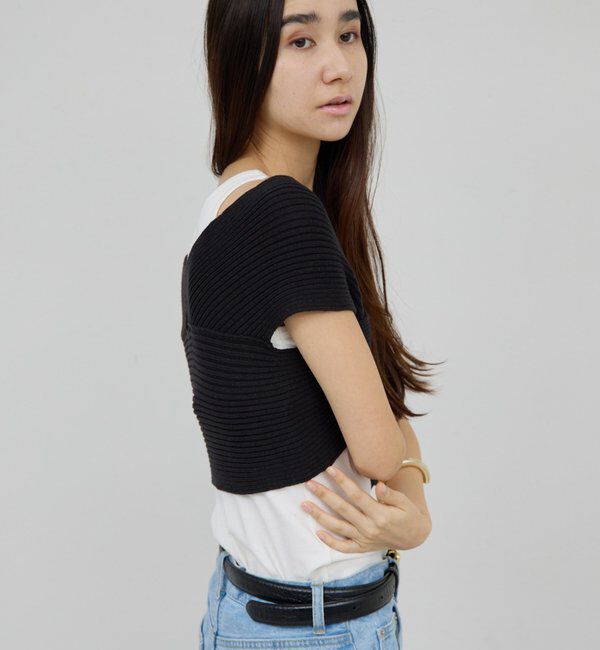  「クロスリブビスチェ」|ニット・セーター|