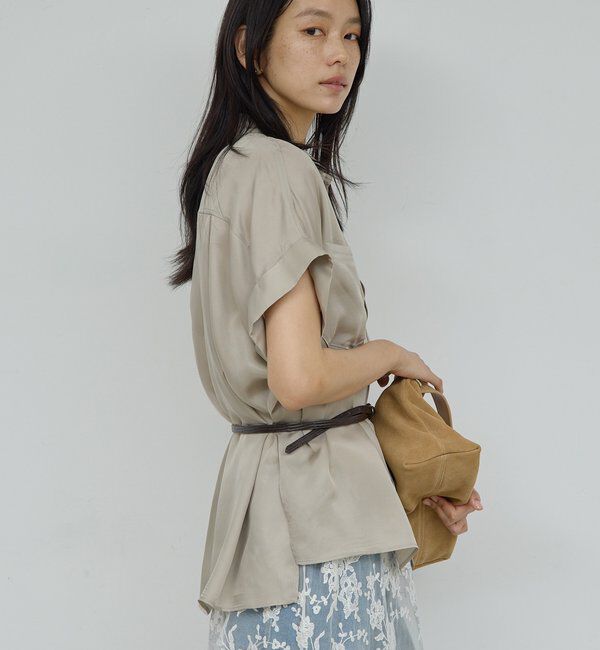  「【セットアップ対応】ミリタリーハーフスリーブシャツ」|シャツ・ブラウス|