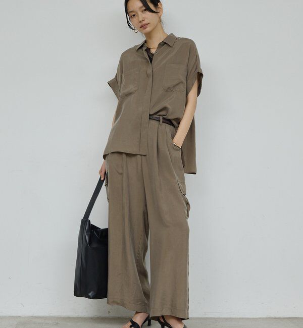  「【セットアップ対応】ミリタリーハーフスリーブシャツ」|シャツ・ブラウス|