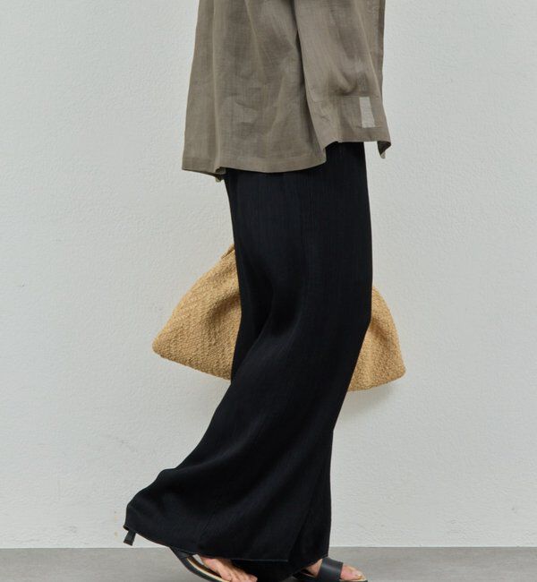  「サテンヨウリュウワイドパンツ」|チノ|