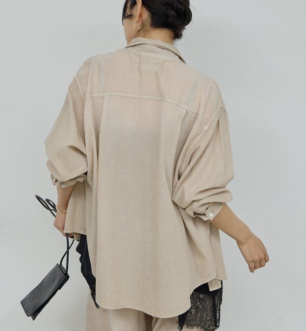  「【驚くほど軽い！】シアーデニムシャツ」|シャツ・ブラウス|