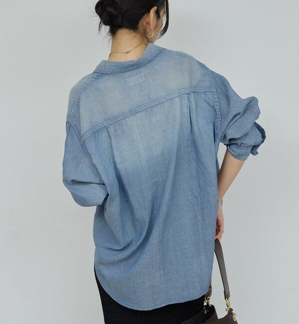  「【驚くほど軽い！】シアーデニムシャツ」|シャツ・ブラウス|