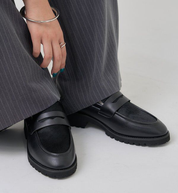  「ハラコ切替ローファー」|その他|