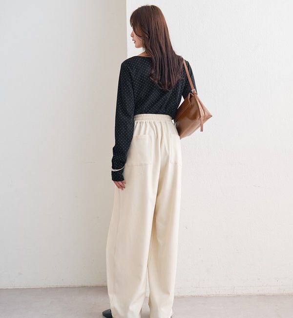  「ドットプリントロングTシャツ」|Tシャツ・カットソー|