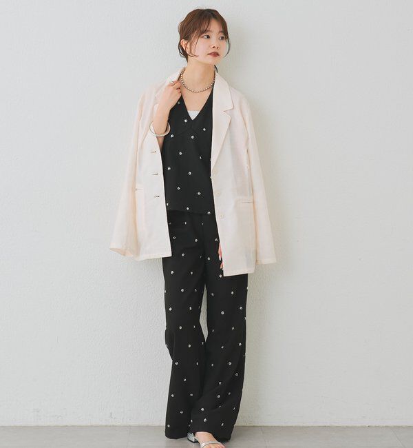  「ビジューフラワーホルタービスチェ」|シャツ・ブラウス|