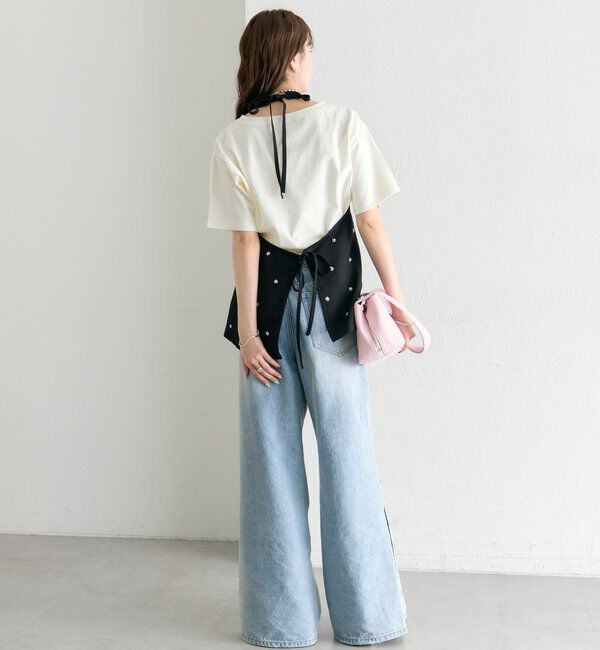  「ビジューフラワーホルタービスチェ」|シャツ・ブラウス|