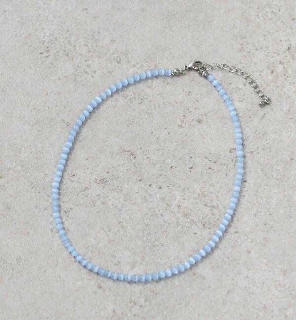  「クリアカラービーズネックレス」|リング|