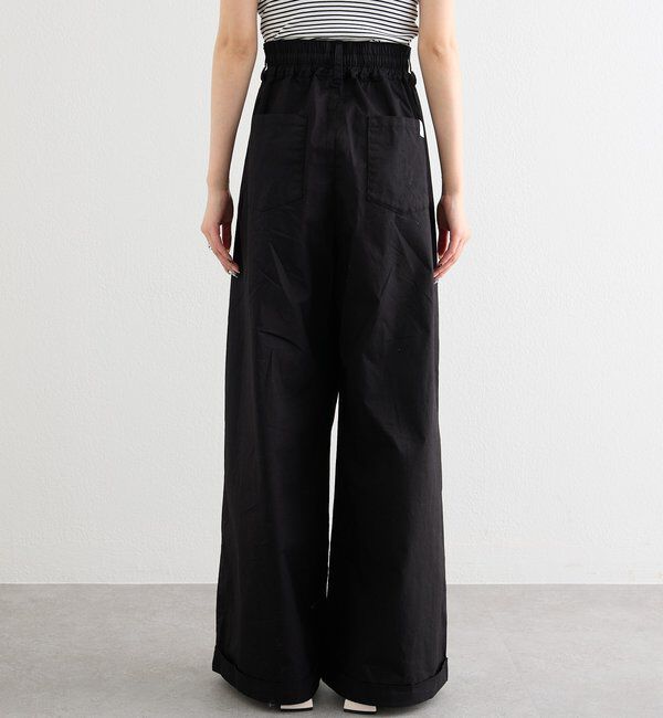  「ワイドベルトタックパンツ」|チノ|