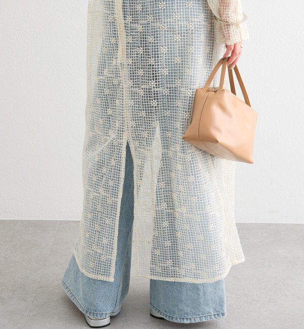  「フラワーレースロングワンピース」|ワンピース|