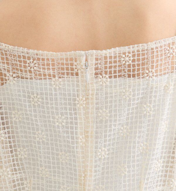  「フラワーレースロングワンピース」|ワンピース|