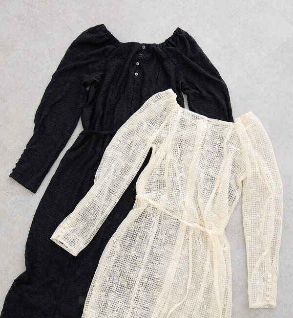  「フラワーレースロングワンピース」|ワンピース|