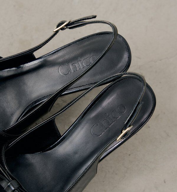  「リボン付きミュール」|パンプス|