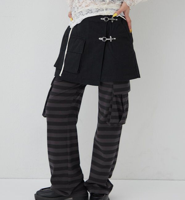  「ファイヤーマンミリタリーラップスカート」|スカート|