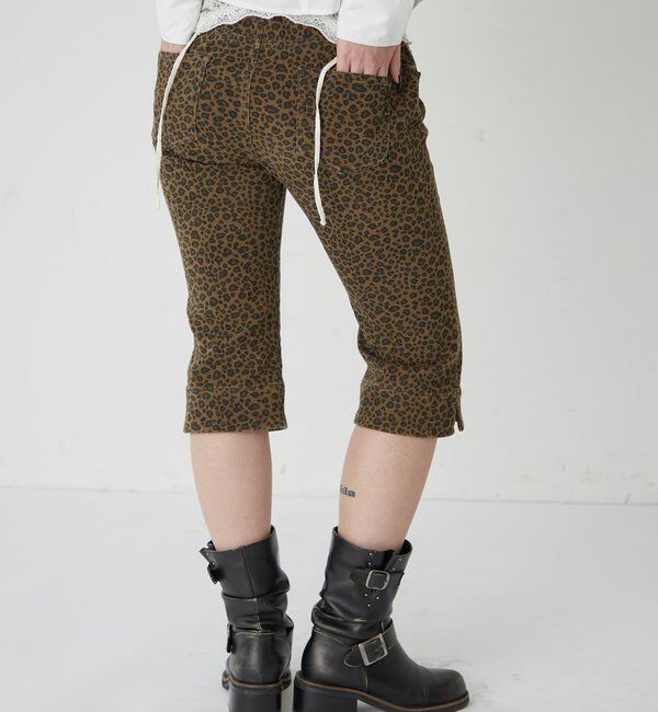  「ストレッチスタッズカプリパンツ」|チノ|