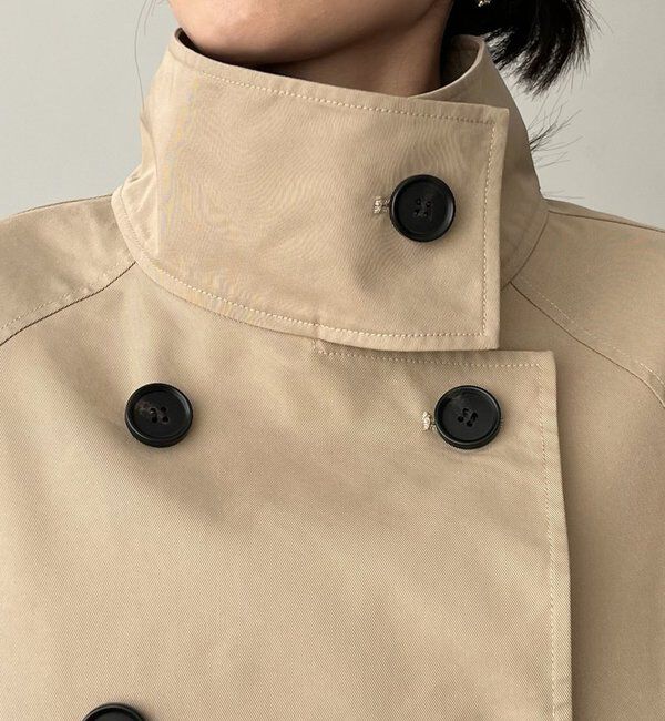  「【サイズ展開あり】ショートトレンチコート」|トレンチコート|