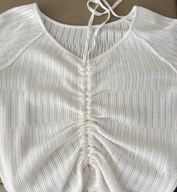  「フロントギャザーニット」|ニット・セーター|