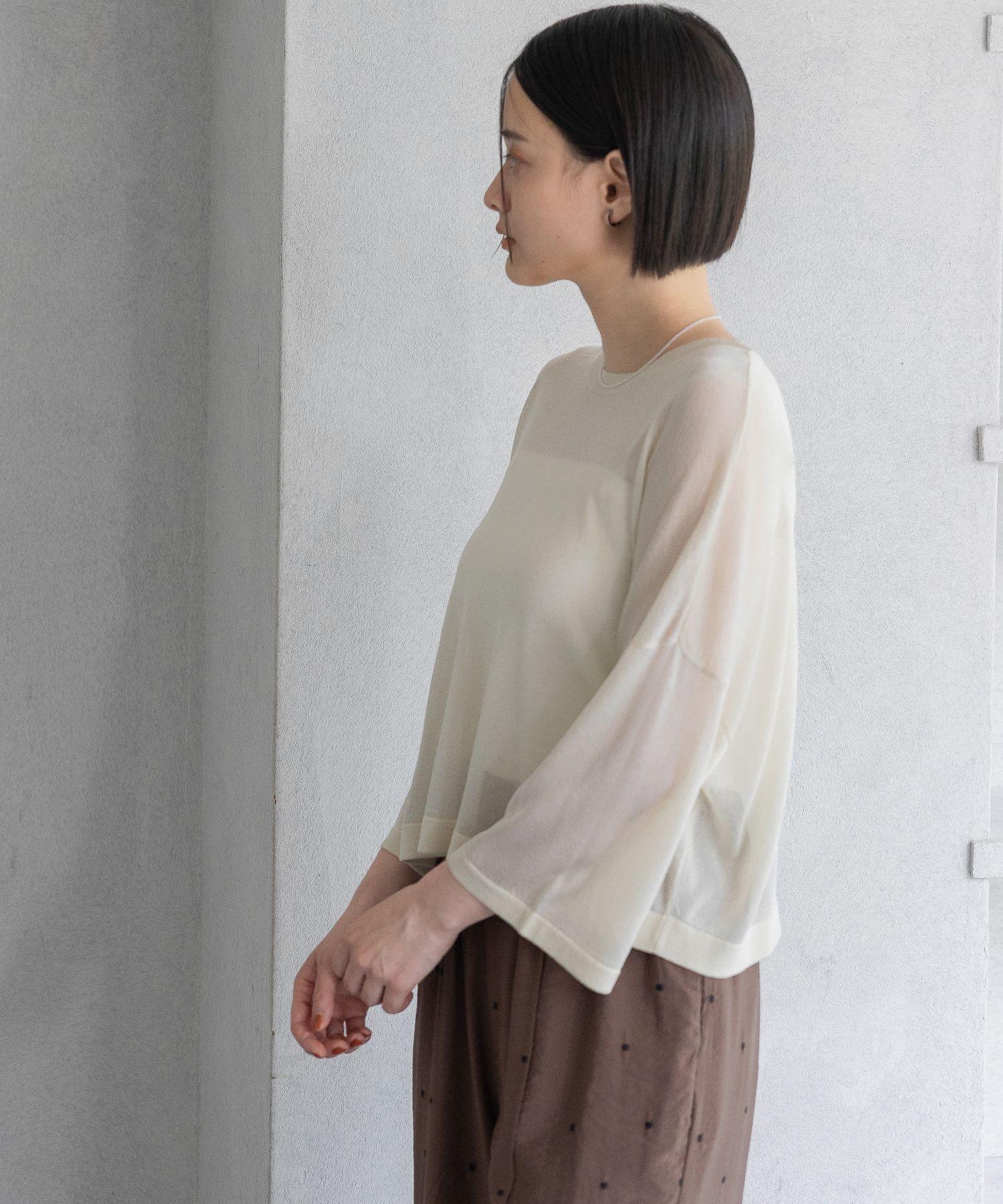 A part by 「ラメシアーニット_5分袖」|ニット・セーター|