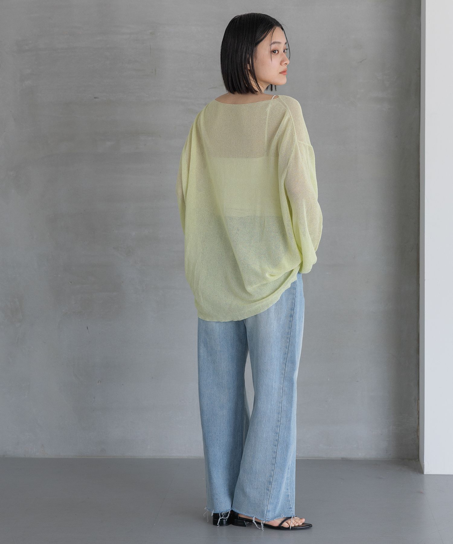 A part by 「シアーペーパーニットプルオーバー_長袖」|ニット・セーター|