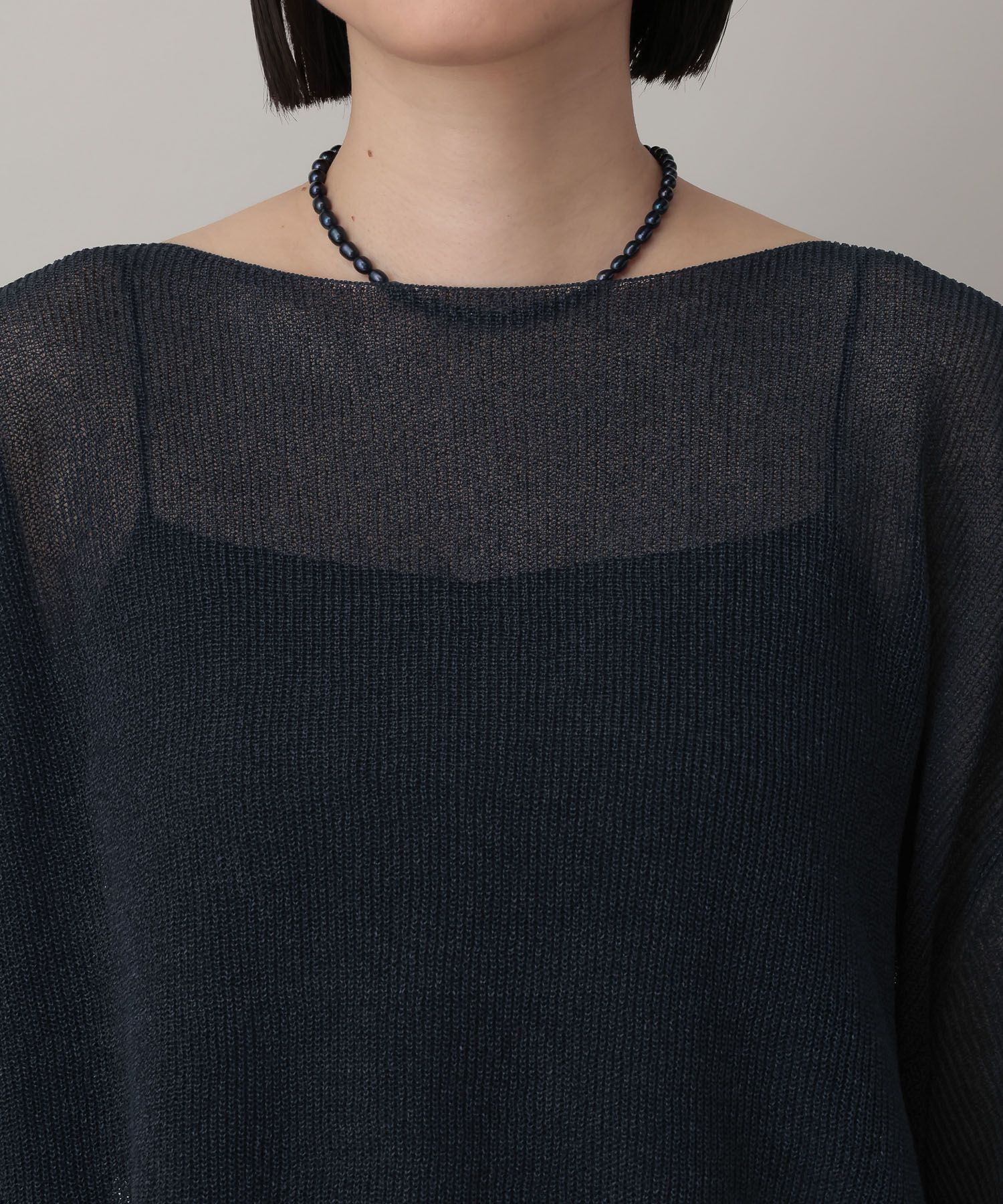 A part by 「シアーペーパーニットプルオーバー_長袖」|ニット・セーター|