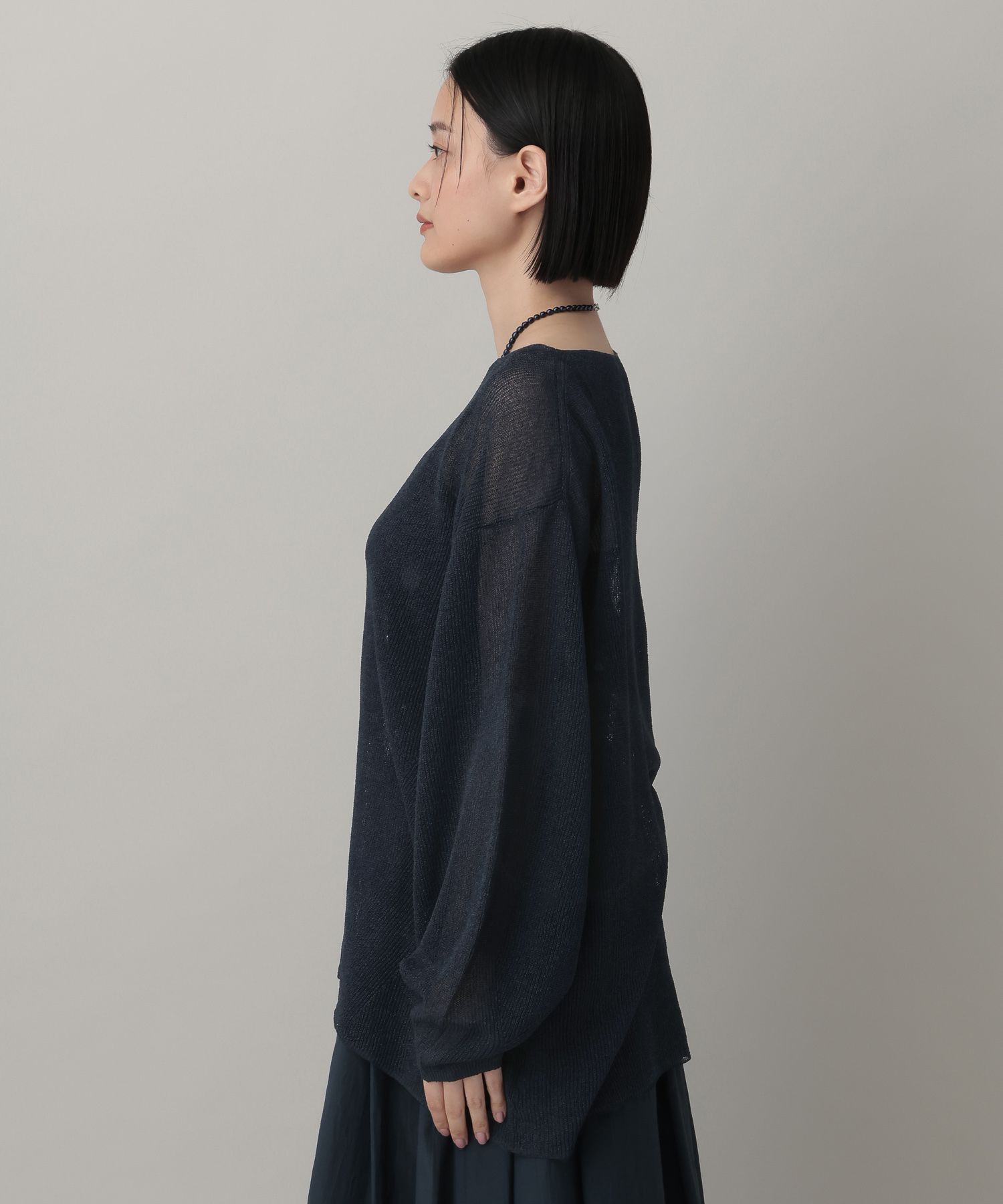 A part by 「シアーペーパーニットプルオーバー_長袖」|ニット・セーター|