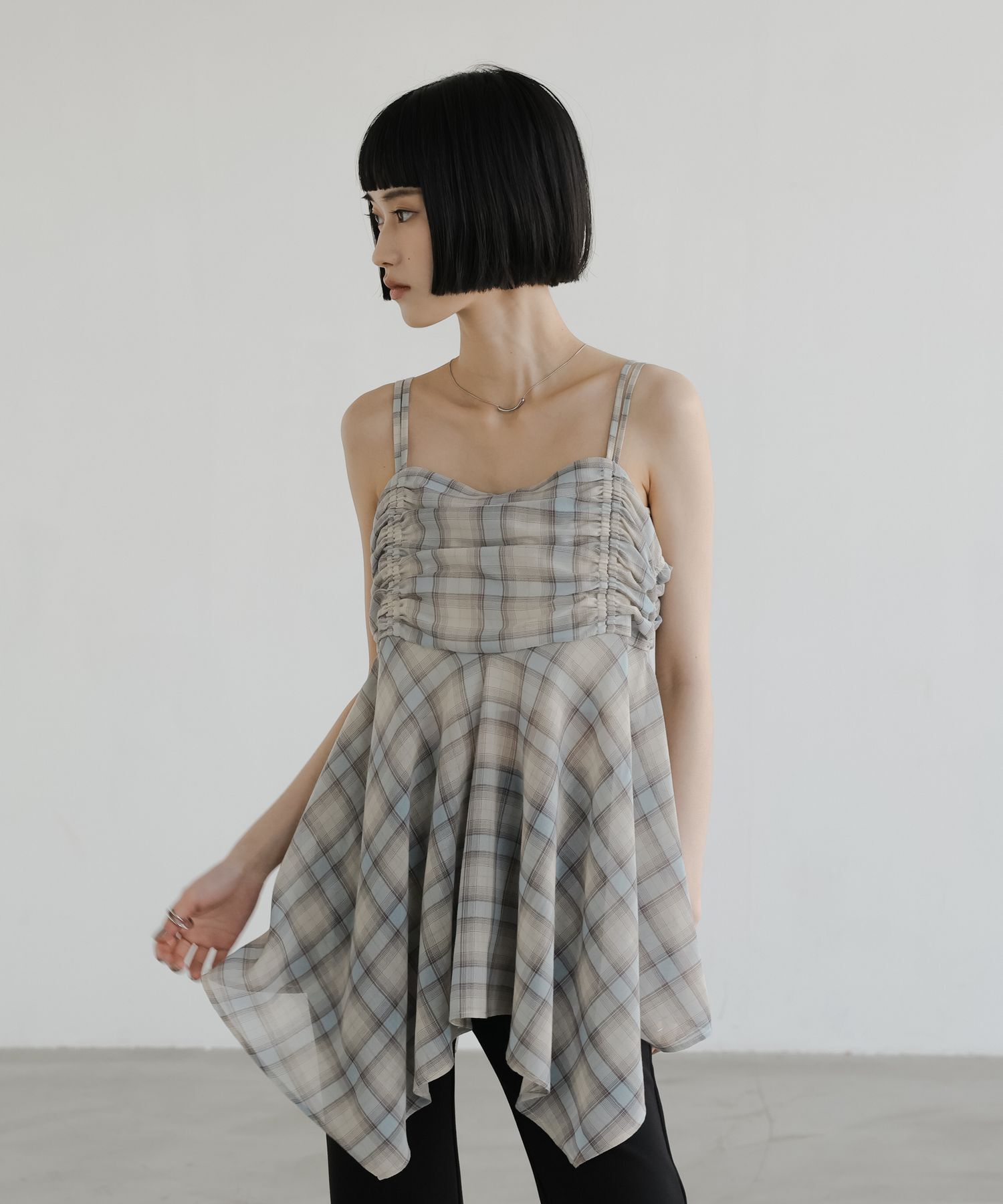 LOWRYS FARM「チェックキャミチュニック」|シャツ・ブラウス|BLU2