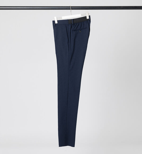 ABAHOUSE「【セットアップ対応】RIRANCHA ランダムマットストレッチ スラックスパンツ」|スラックス|ダークネイビー