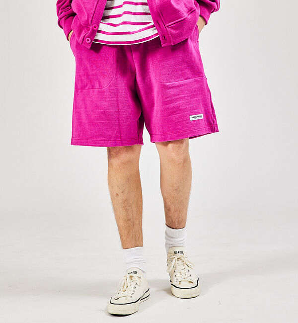 ABAHOUSE「【BARBARRIAN / バーバリアン】ヘビーウェイト/リラックスショーツ」|その他|レッド系その他1