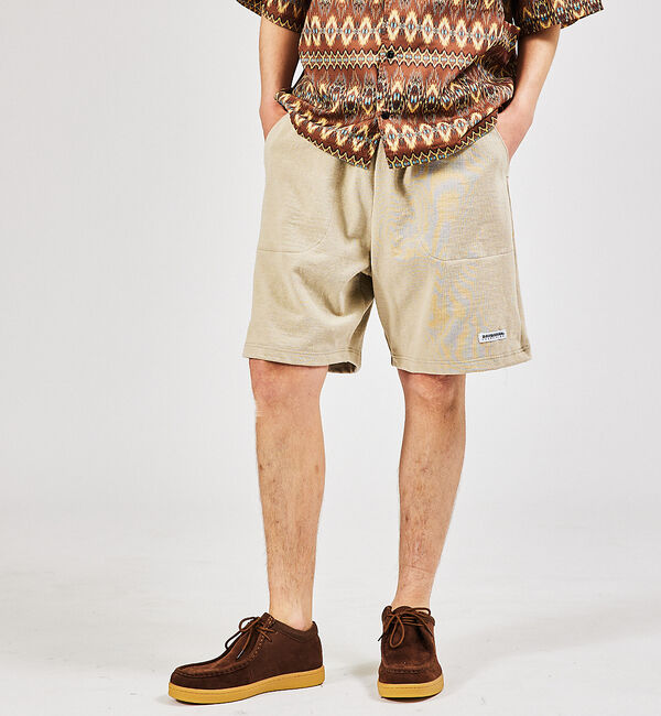 ABAHOUSE「【BARBARRIAN / バーバリアン】ヘビーウェイト/リラックスショーツ」|その他|ベージュ