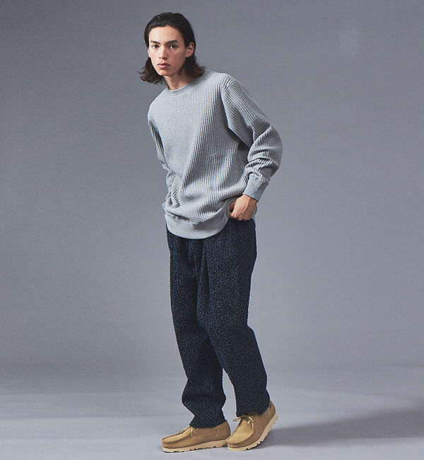 ABAHOUSE「【JEMORGAN/ジェーイーモーガン】ビッグワッフル クルーネック カットソー」|Tシャツ・カットソー|