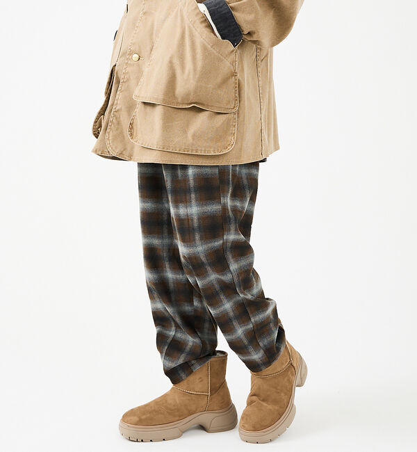 ABAHOUSE「【Revo.レボ】ルーズフィットオンブレーチェックイージーパンツ /グランジ/ユ」|その他|ブルー