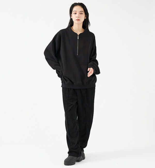 ABAHOUSE「【FORTUNA/フォルトゥナ】WフェイスHALF ZIPプルオーバー/オーバー」|Tシャツ・カットソー|