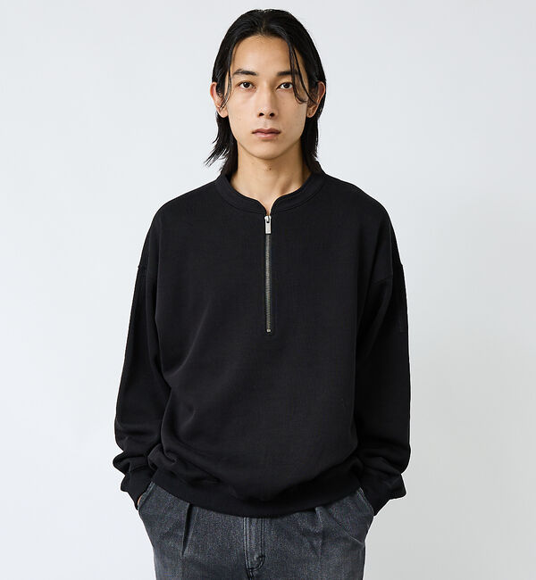 ABAHOUSE「【FORTUNA/フォルトゥナ】WフェイスHALF ZIPプルオーバー/オーバー」|Tシャツ・カットソー|