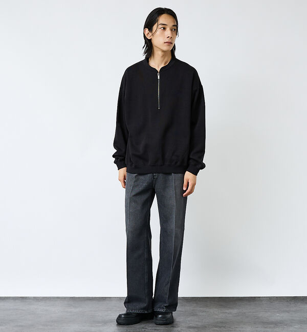 ABAHOUSE「【FORTUNA/フォルトゥナ】WフェイスHALF ZIPプルオーバー/オーバー」|Tシャツ・カットソー|