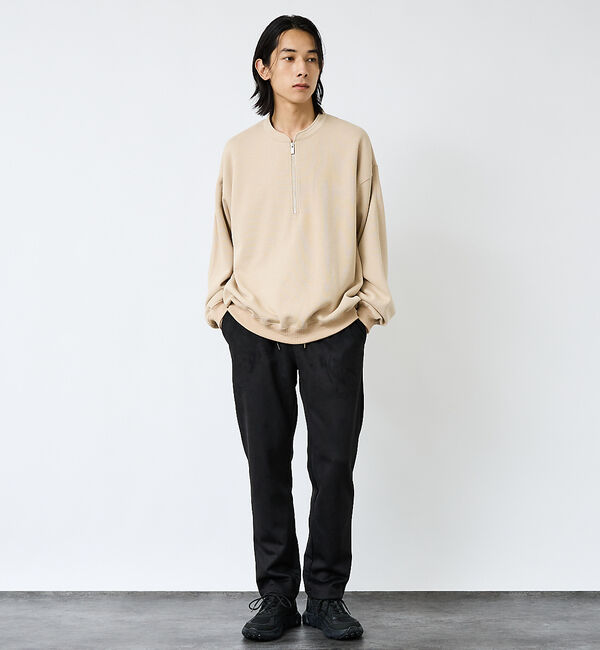 ABAHOUSE「【FORTUNA/フォルトゥナ】WフェイスHALF ZIPプルオーバー/オーバー」|Tシャツ・カットソー|