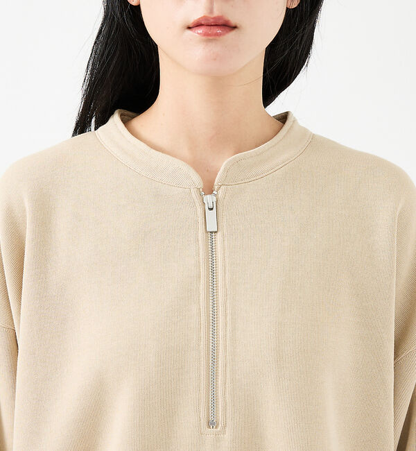 ABAHOUSE「【FORTUNA/フォルトゥナ】WフェイスHALF ZIPプルオーバー/オーバー」|Tシャツ・カットソー|