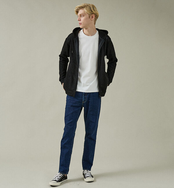 ABAHOUSE「メッシュニット ダブルジップパーカー」|パーカー|