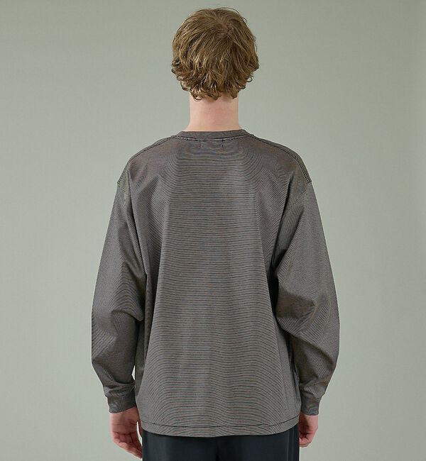 ABAHOUSE「コットンポンチ モダンフィット ボーダーロンT / オーバーサイズ」|Tシャツ・カットソー|