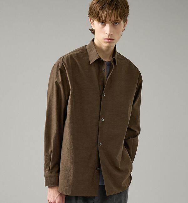 ABAHOUSE「シアーウール オーバーサイズ レギュラーカラーシャツ【予約】」|シャツ・ブラウス|