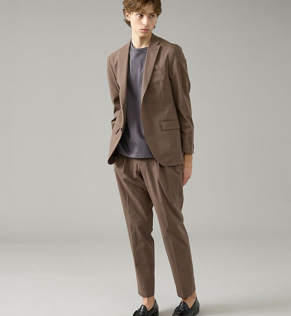 ABAHOUSE「【セットアップ対応】スーパーストレッチ リネンイージースラックス【予約】」|スラックス|