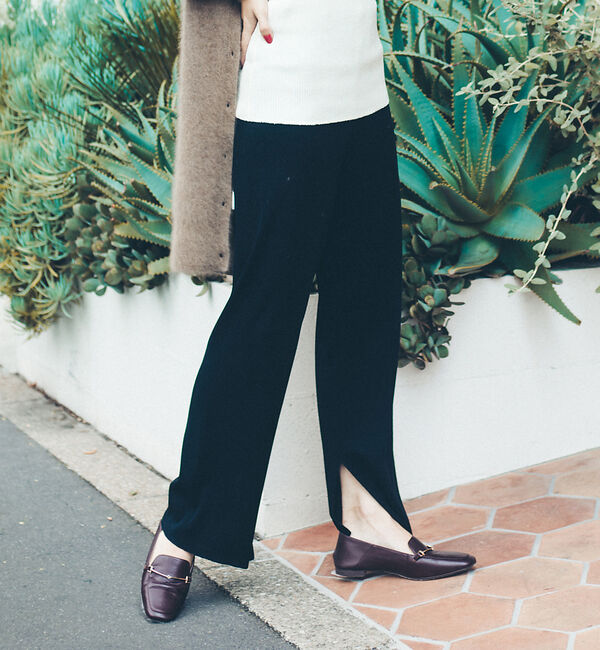 Rouge vif「丸胴リブパンツ」|その他|ブラック