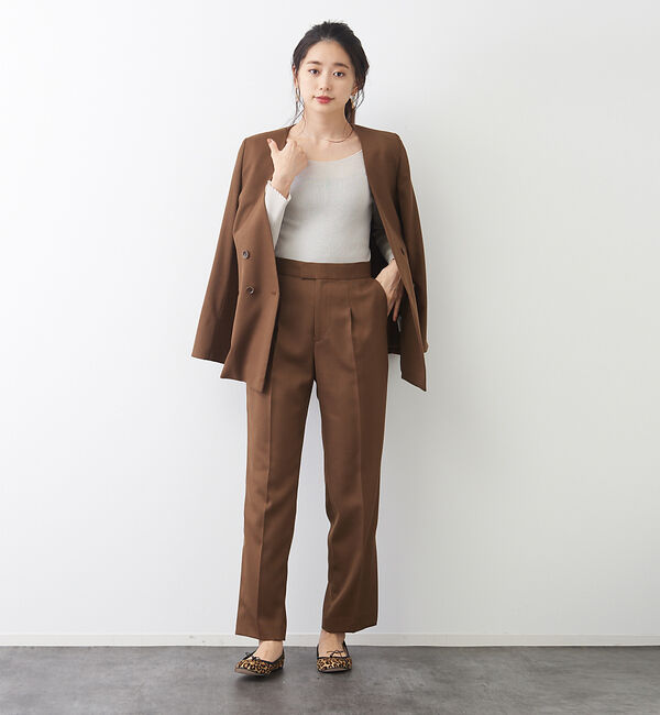 Rouge vif「トリコチンサイドスリットパンツ」|その他|