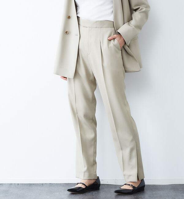 Rouge vif「トリコチンサイドスリットパンツ」|その他|