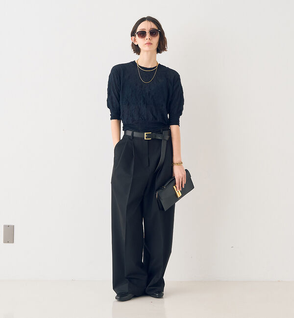 Rouge vif「ストレッチツータックワイドパンツ」|その他|