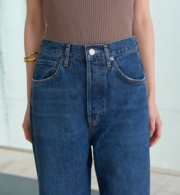 Rouge vif「【AGOLDE/エーゴールドイー】DAME JEAN NO CUFF  ハイライ」|デニム|